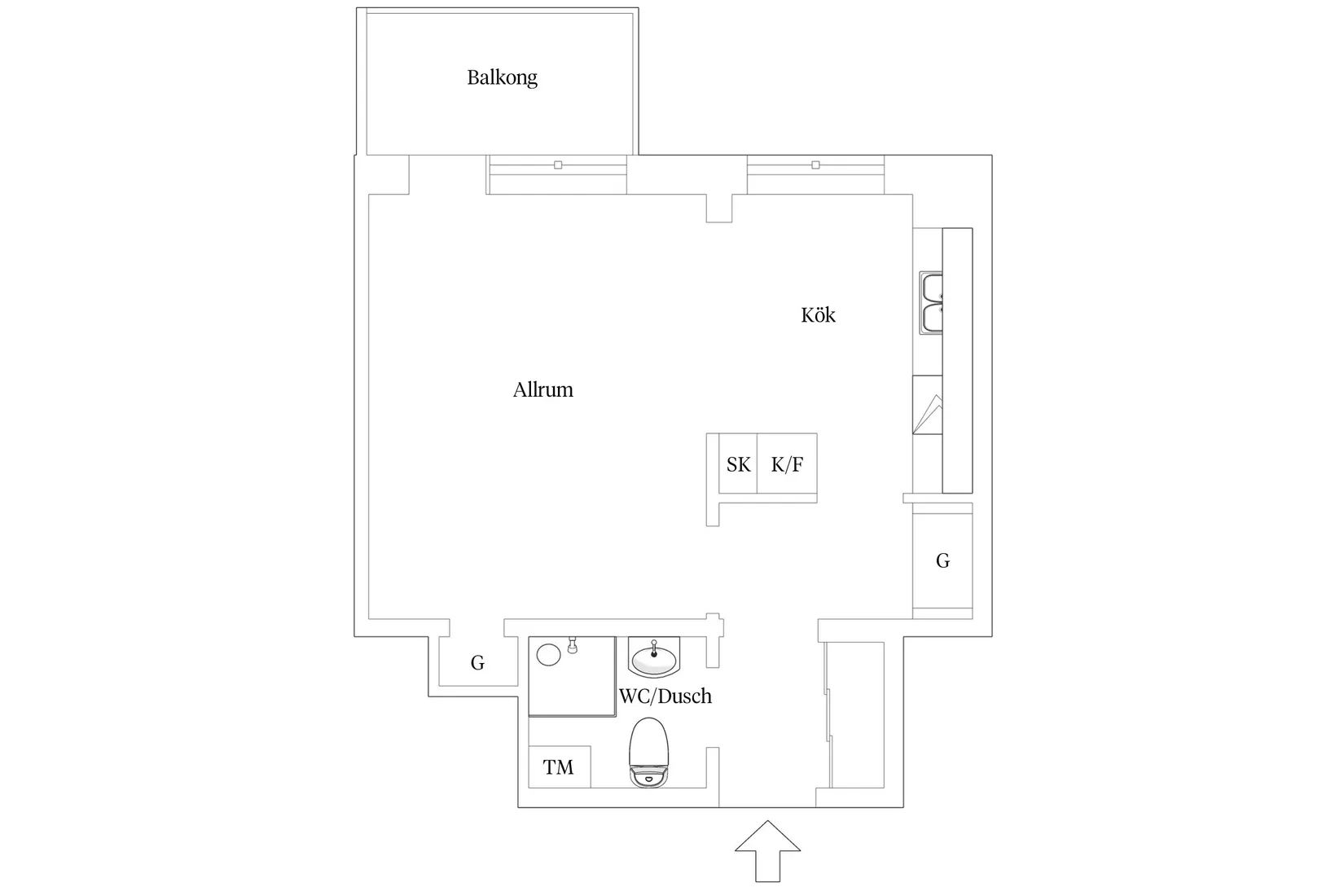Bostadsrätt, Krokegatan 5, Masthugget, Göteborg
