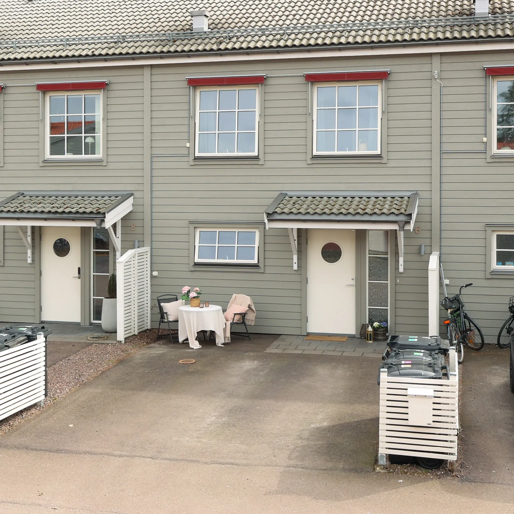 Radhus, Åkermarksvägen 6, Stockfallet, Karlstad