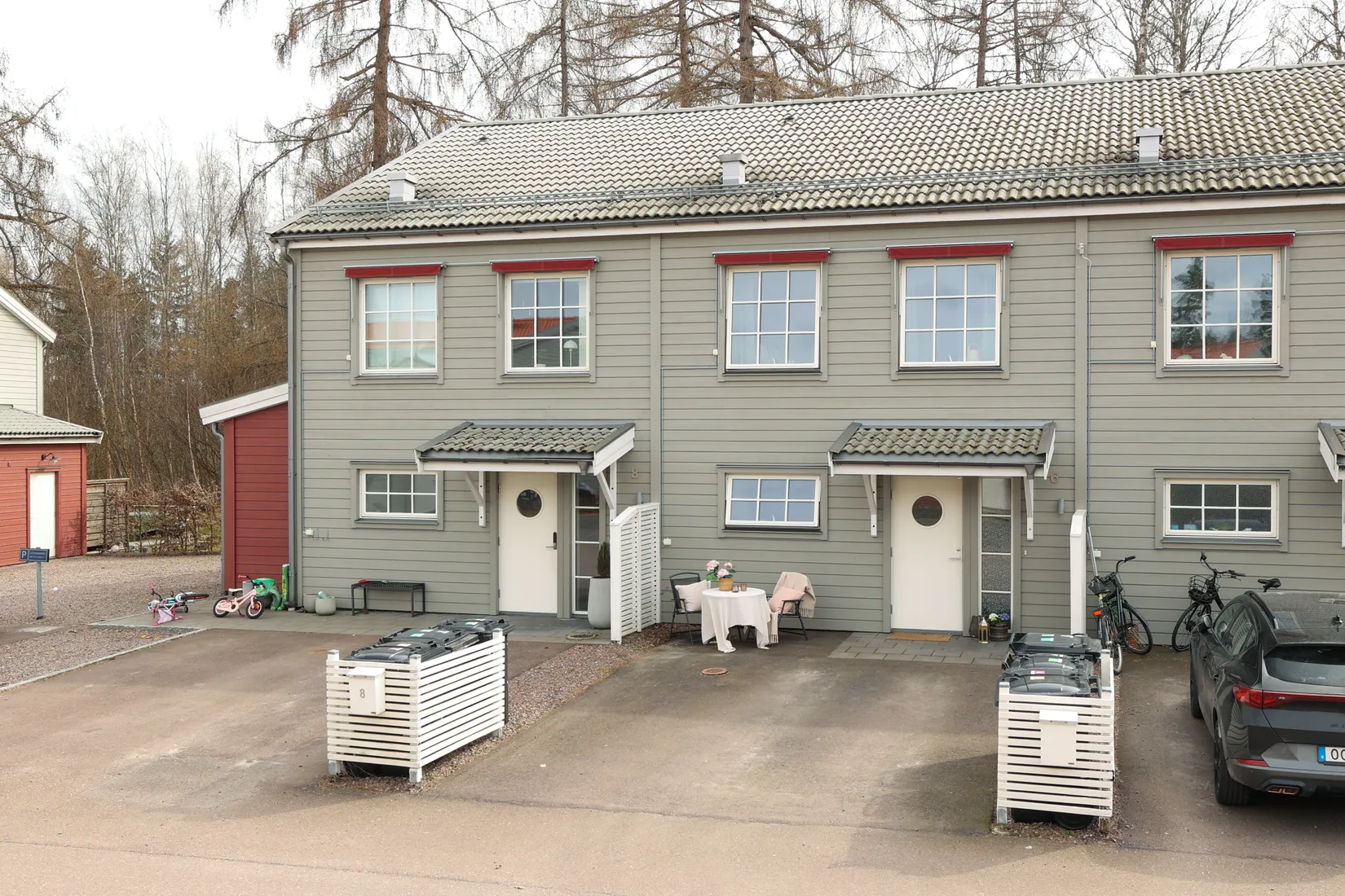 Radhus, Åkermarksvägen 6, Stockfallet, Karlstad