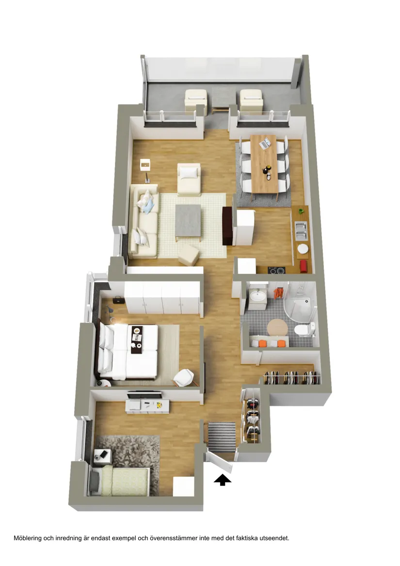 Bostadsrätt, Kompanivägen 23, Kronan, Luleå