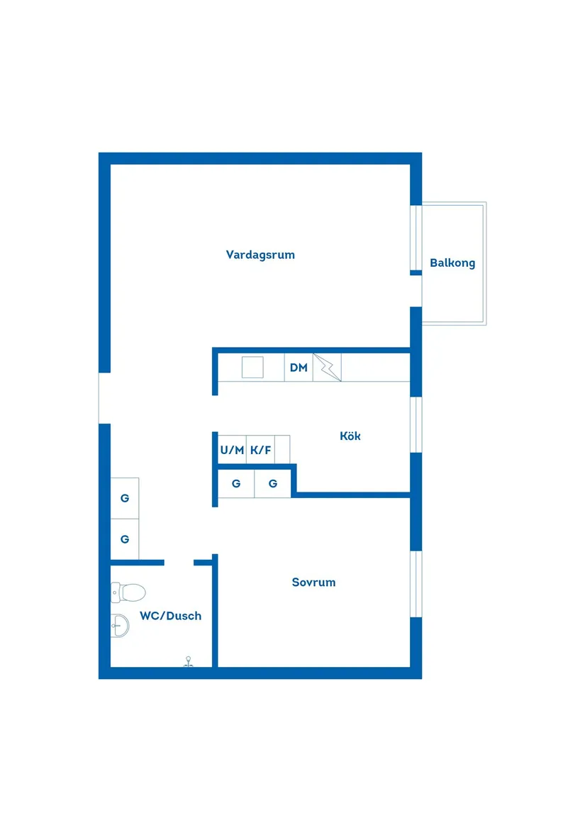 Bostadsrätt, Kaptensgatan 17A, Väster, Hässleholm