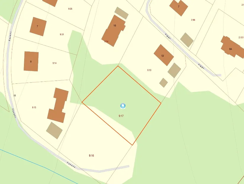 Tomt, Viggvägen 14, Frufällan, Borås