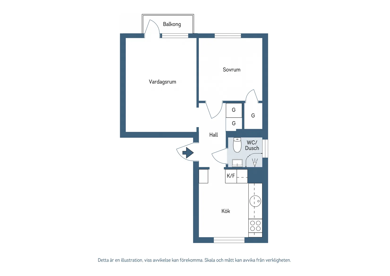 Bostadsrätt, Tränggatan 9C, Norrmalm, Skövde