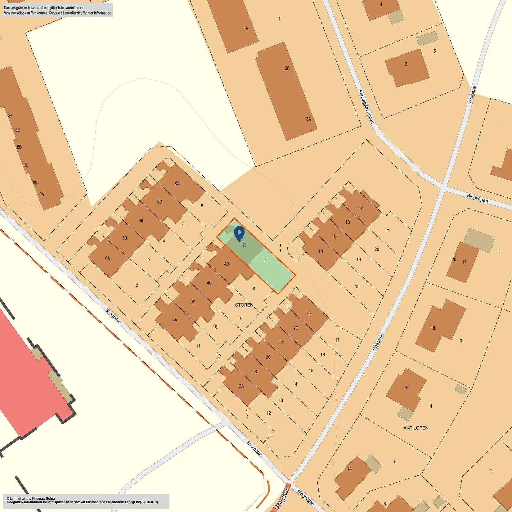 Radhus, Skolgatan 4E, Centrala Kvänum, Vara