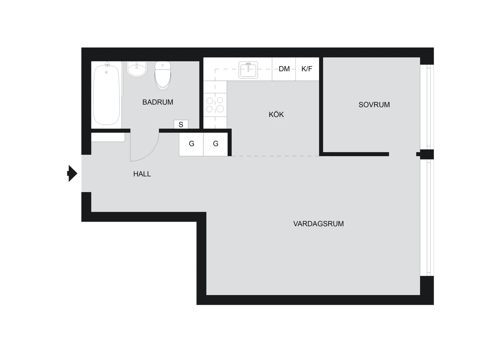 Bostadsrätt, Blekholmsterrassen 9, vån 3, Norrmalm - Kungsholmen - City, Stockholm