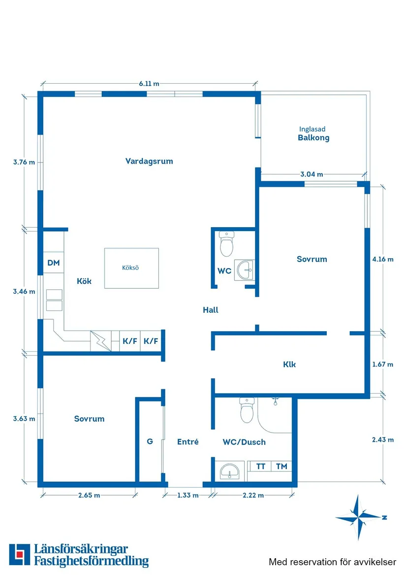 Bostadsrätt, Fotogengatan 6, 1 vån, Södra Stranden, Motala