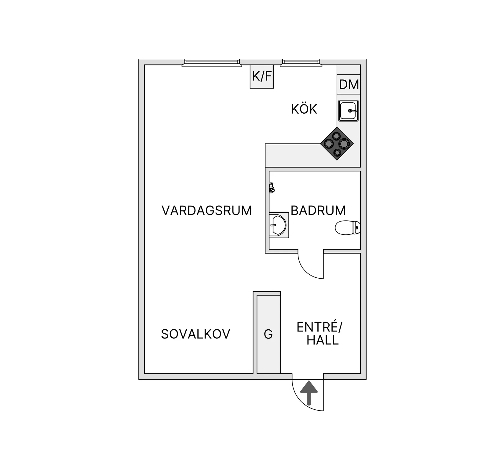 Bostadsrätt, Centrumvägen 58A, Centrum, Kalix