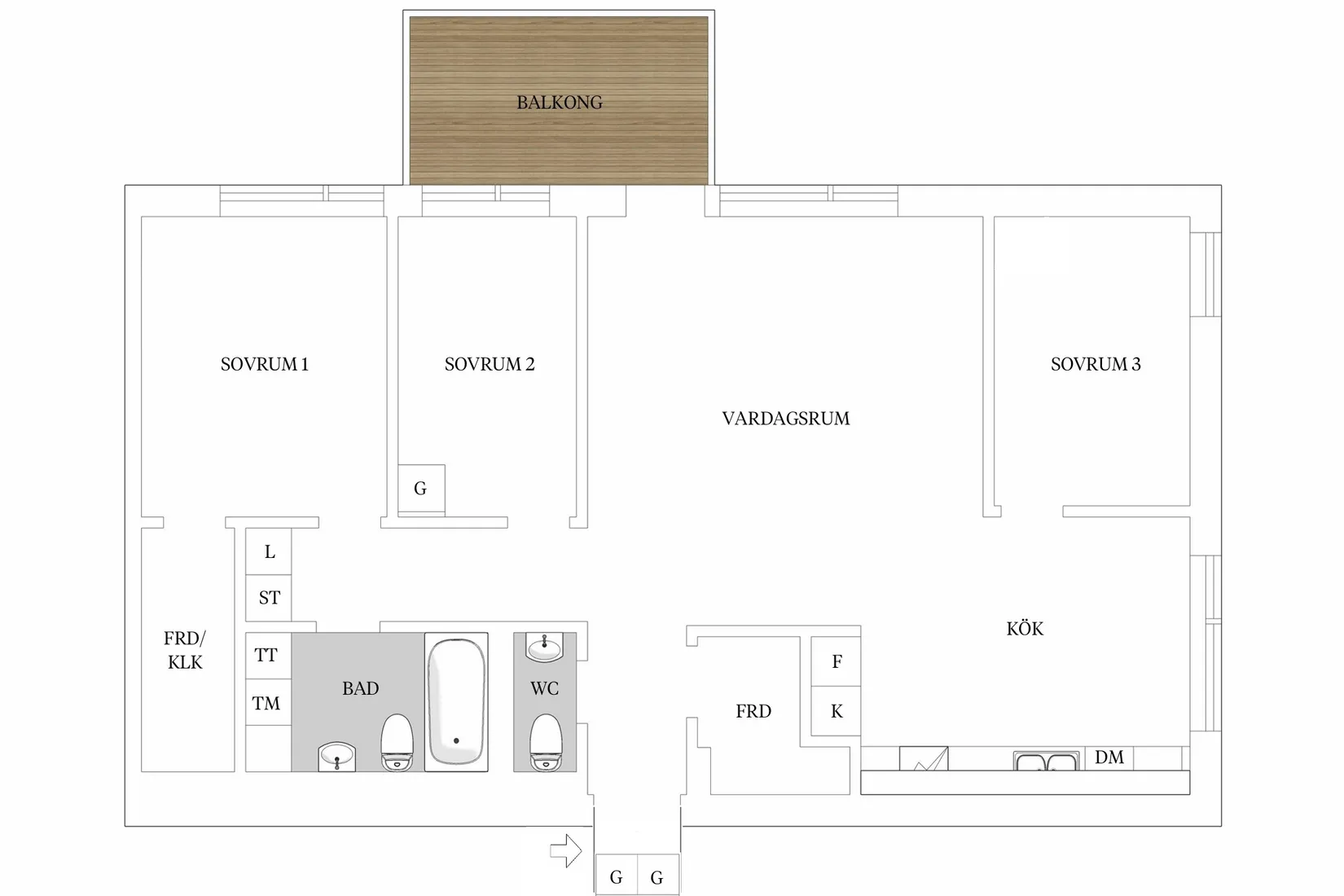 Bostadsrätt, Karlsbodavägen 40, vån 5, Bromma - Mariehäll, Stockholm