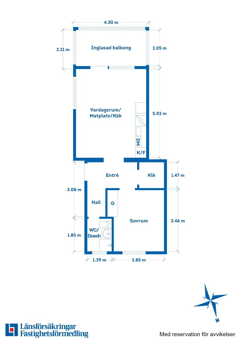 Bostadsrätt, Storgatan 18A, Centralt, Motala