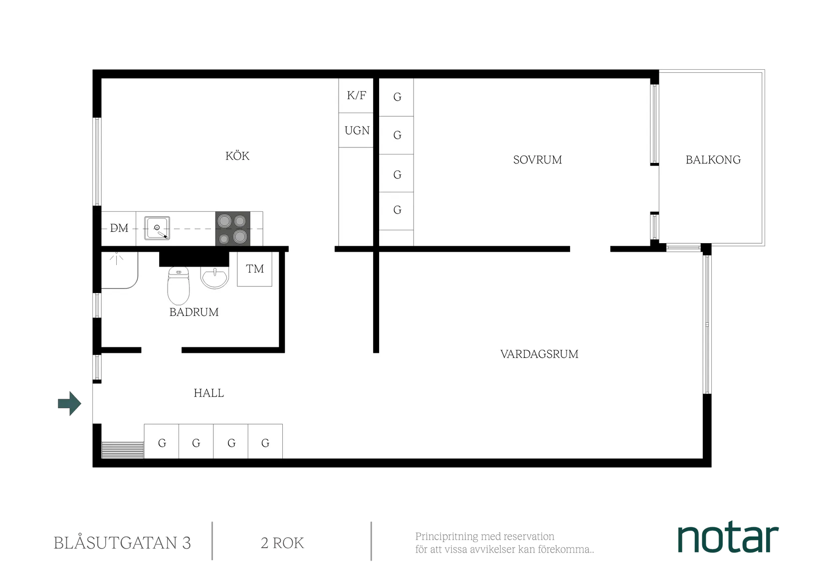 Bostadsrätt, Blåsutgatan 3, Majorna, Göteborg