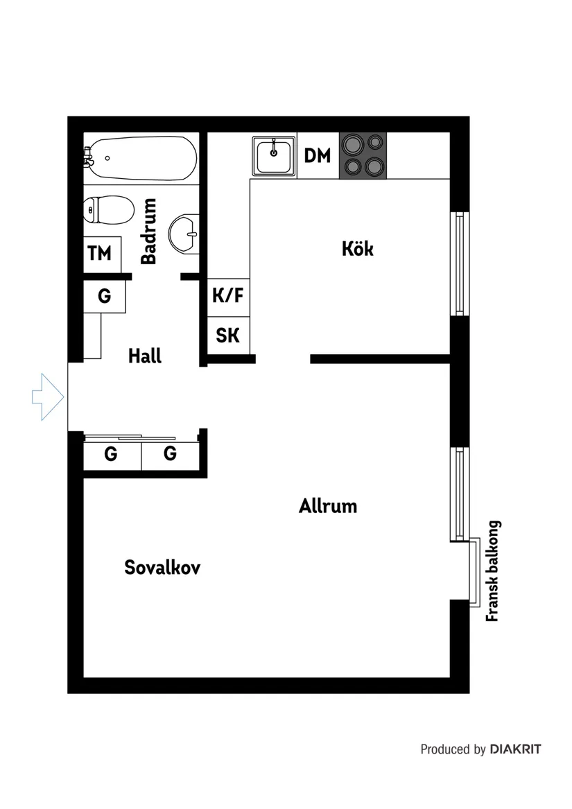 Bostadsrätt, Ellen Keys gata 49, 2 tr, Fruängen, Stockholm