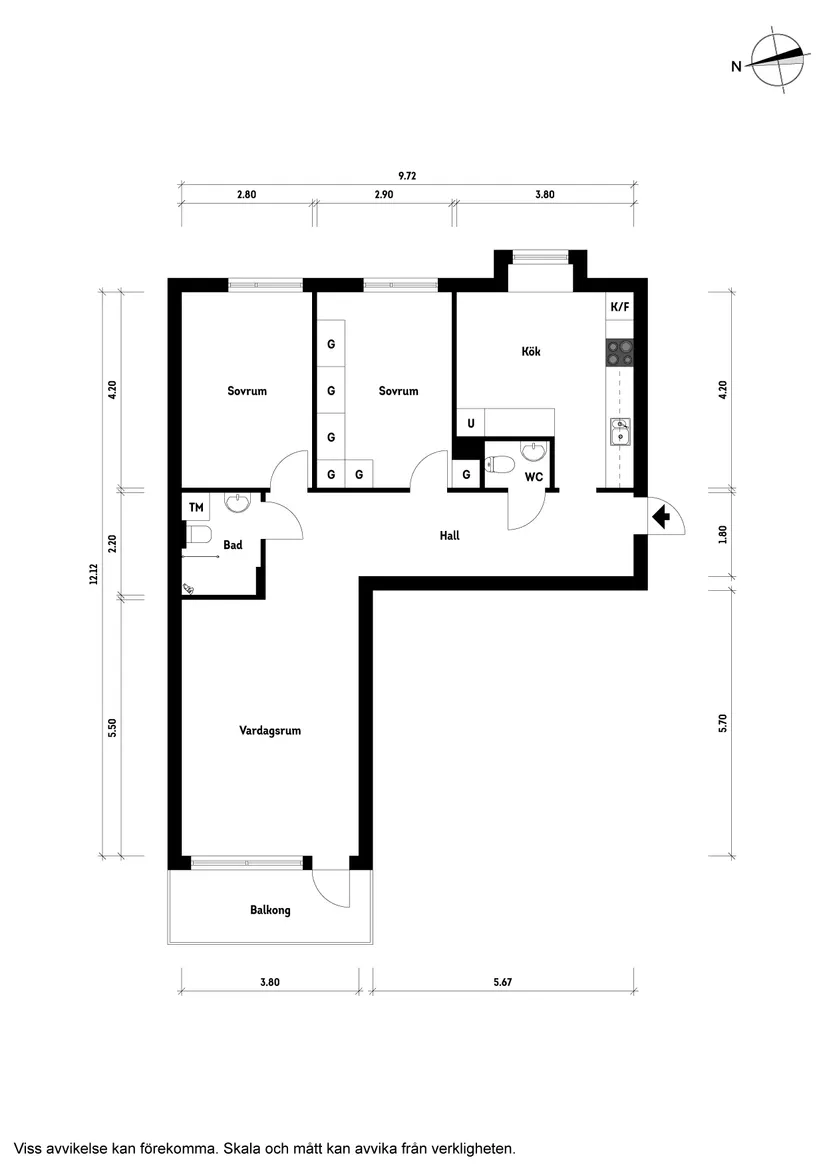 Bostadsrätt, Segergatan 6A, Västra Fäladen, Landskrona