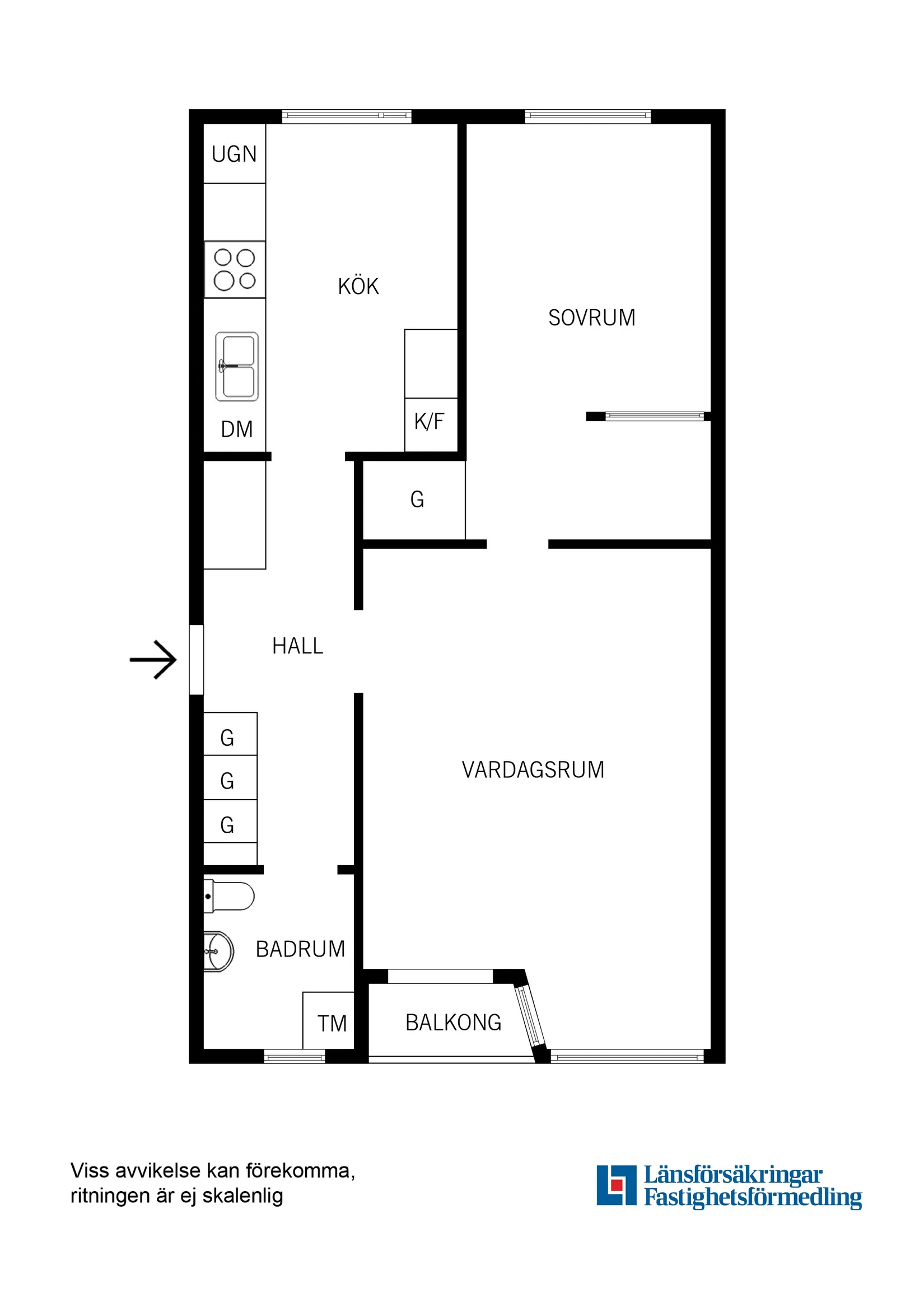 Bostadsrätt, Elsa Borgs gata 68, våning 3 av 3!, Fruängen, Stockholm