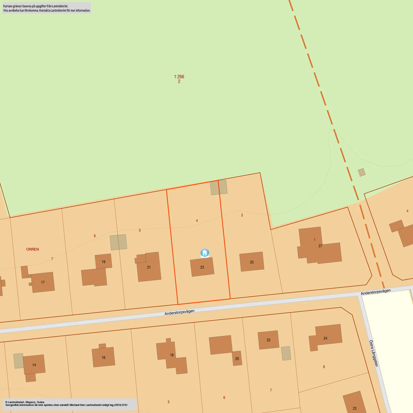 Villa, Anderstorpsvägen 23, Tibro