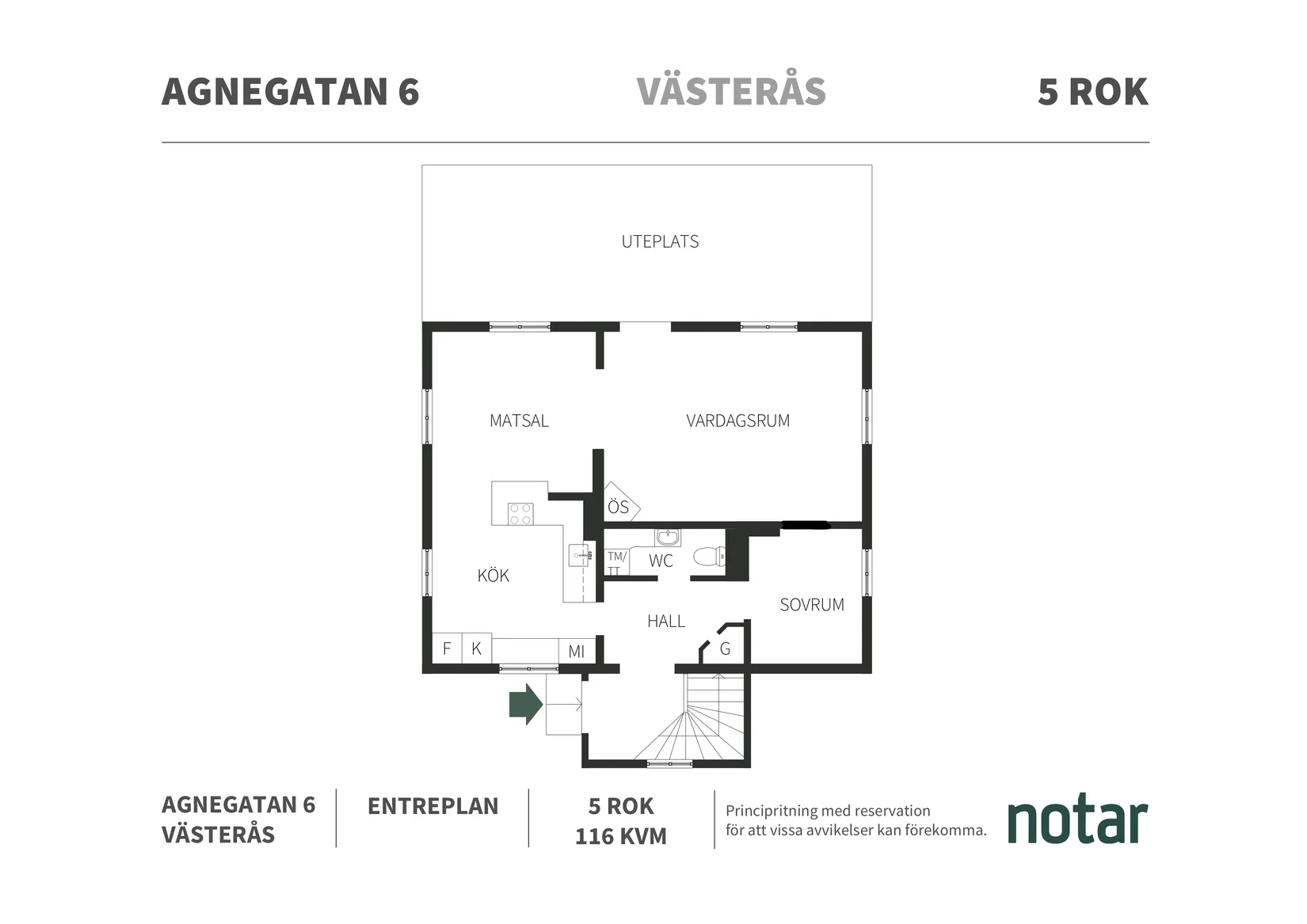 Villa, Agnegatan 6, Aroslund, Västerås