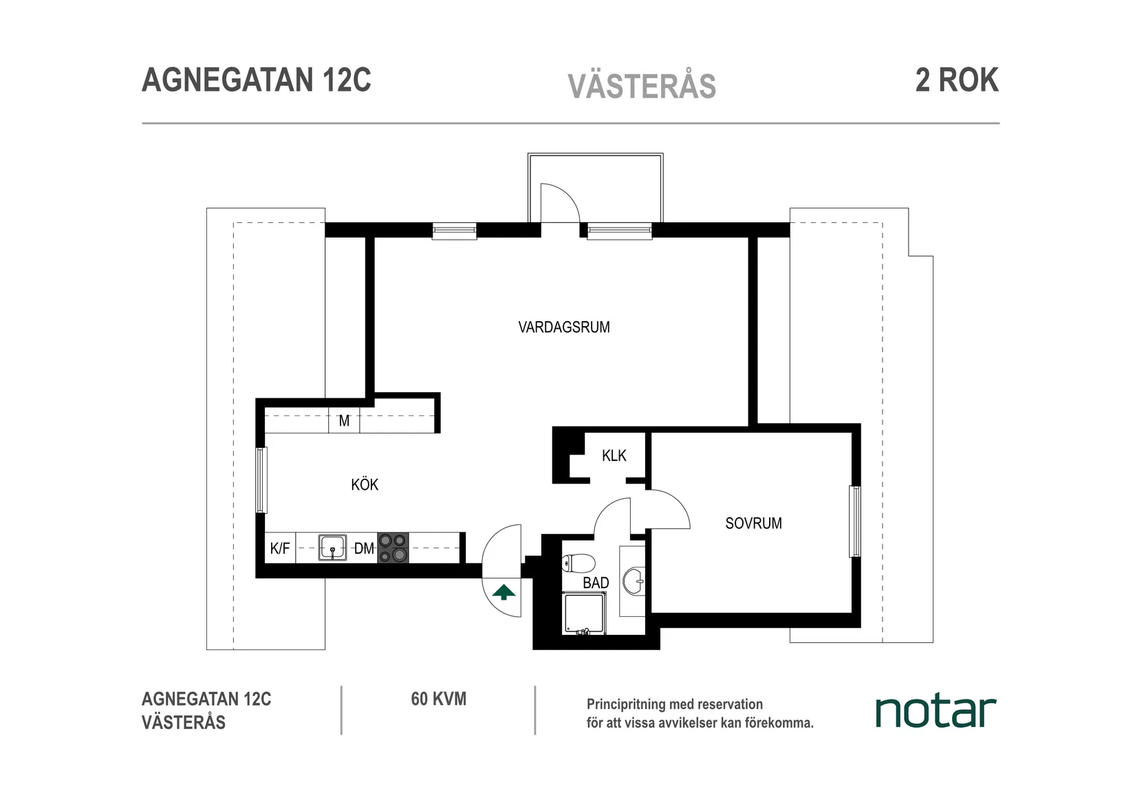 Bostadsrätt, Agnegatan 12C, Blåsbo, Västerås