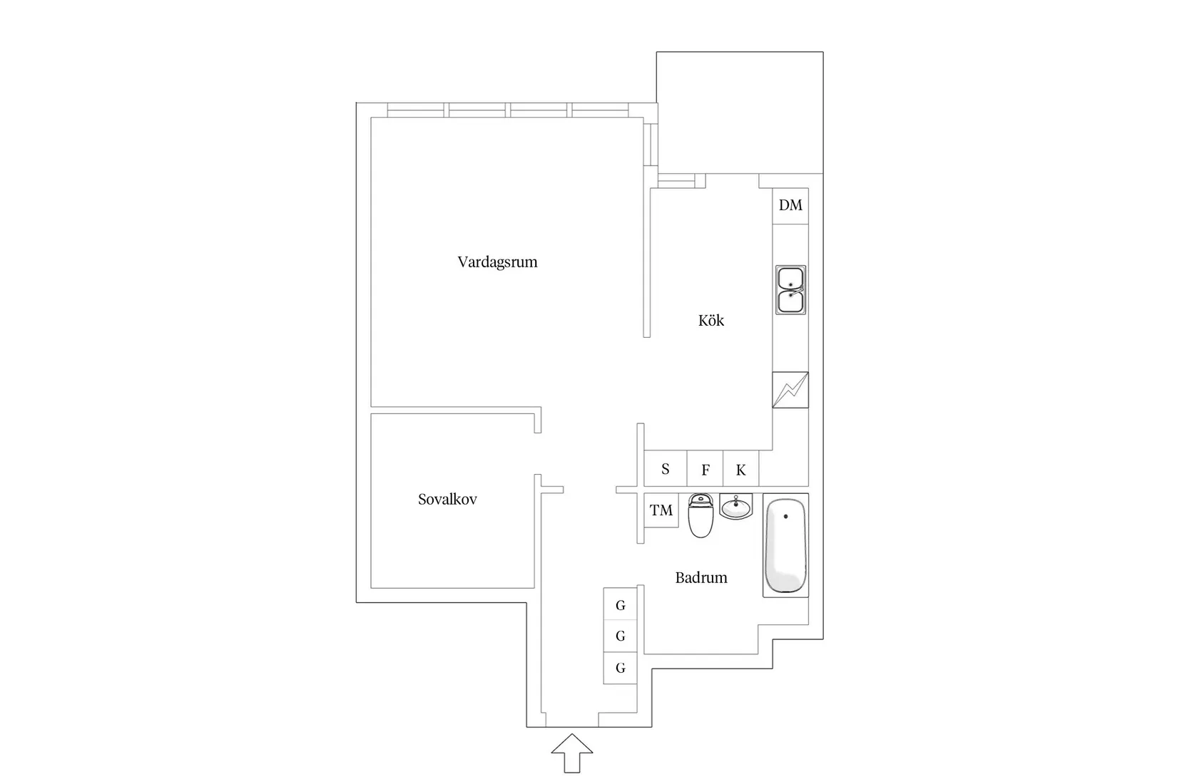 Bostadsrätt, Bergsgatan 20B, Frösön, Östersund
