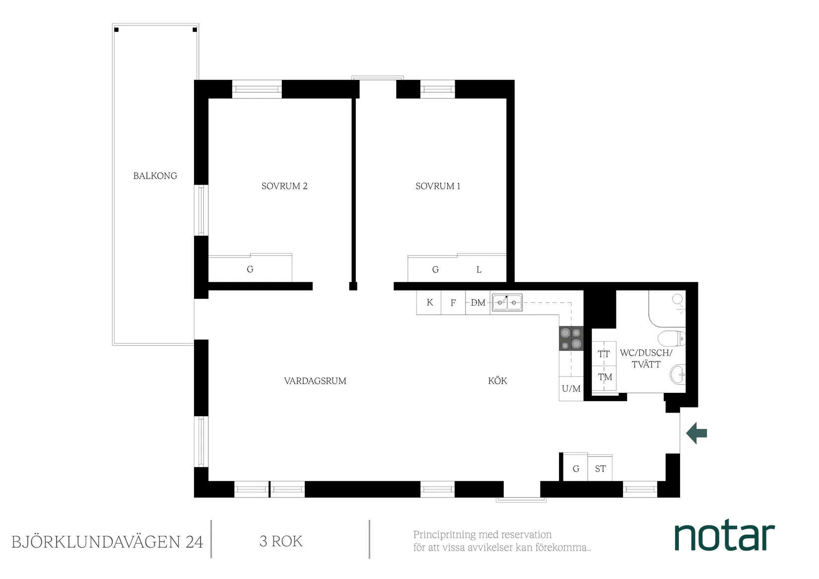 Bostadsrätt, Björklundavägen 24, Hovås, Göteborg