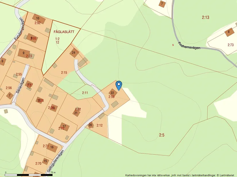 Villa, Gelbgjutarevägen 22, Fritsla, Mark