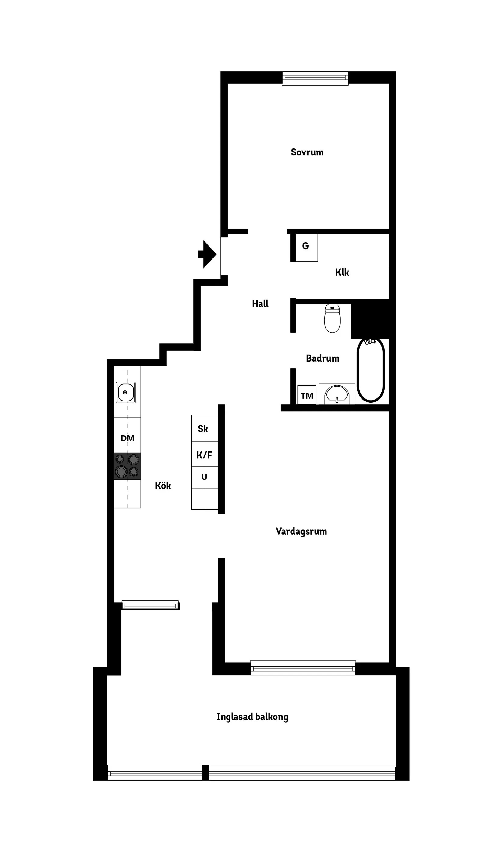 Bostadsrätt, Centralgatan 42A, Centrala Nynäshamn, Nynäshamn