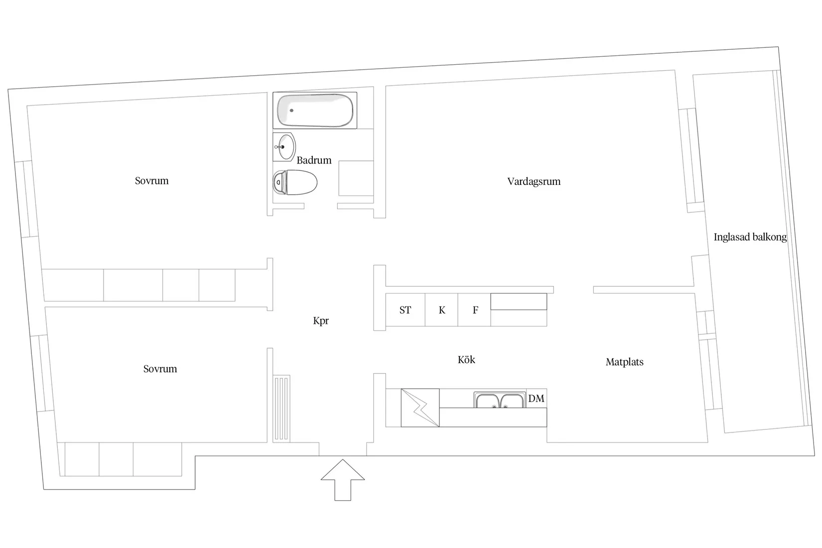 Bostadsrätt, Nedre långvinkelsgatan 29A, Helsingborg - Centrum, Helsingborg