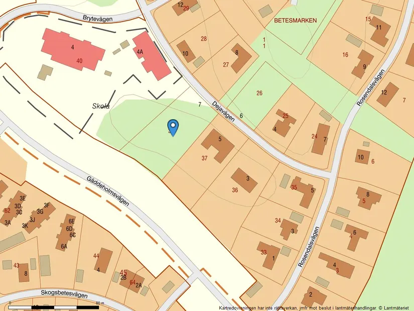 Tomt, Dejavägen 7, Gäddeholm, Västerås