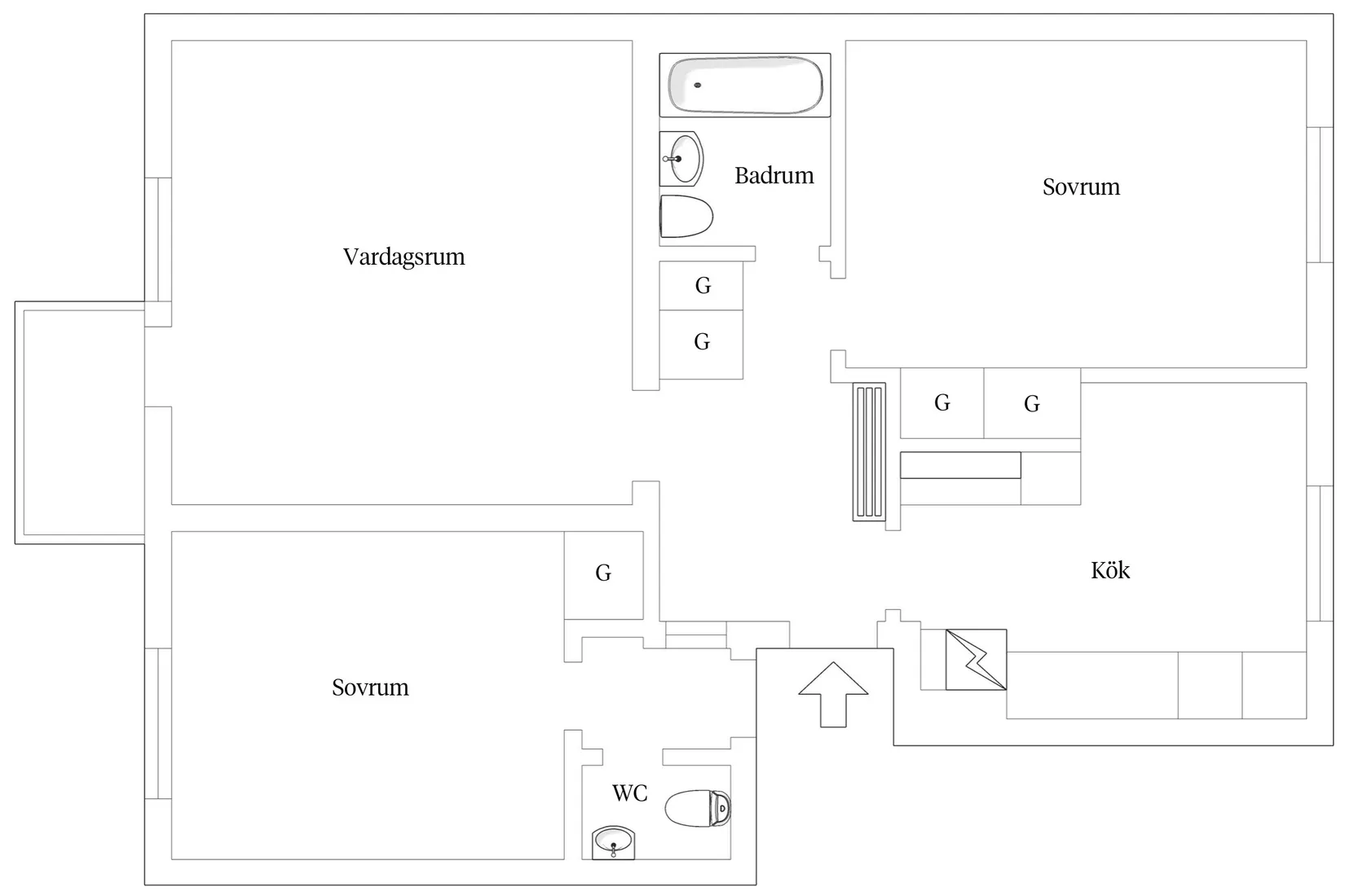 Bostadsrätt, Blomstergatan 18, Gideonsberg, Västerås