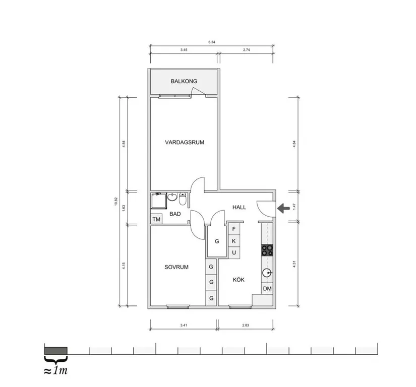 Bostadsrätt, Klostervägen 10B, Klippan
