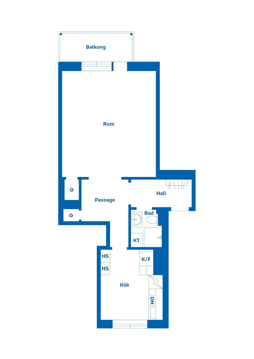 Bostadsrätt, Kaplansgatan 23B, Gävle Centrum, Gävle