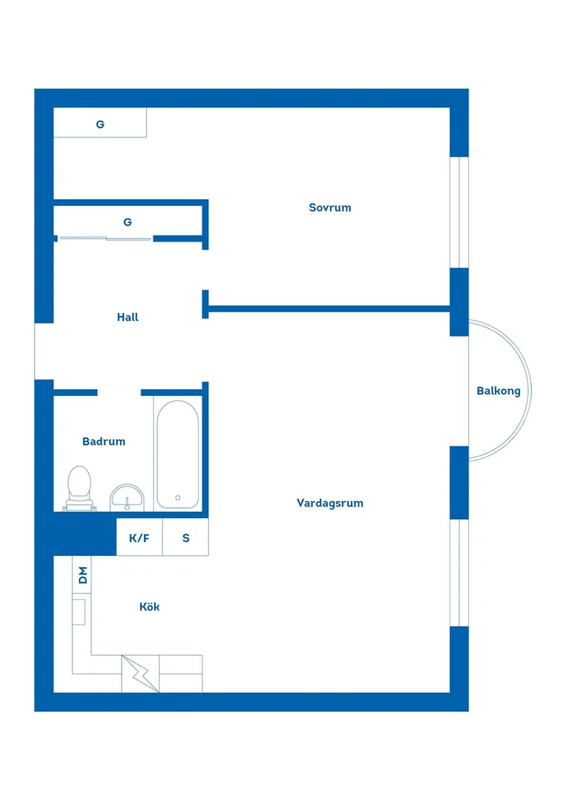 Bostadsrätt, Norra Skeppargatan 23A, Gävle Centrum, Gävle