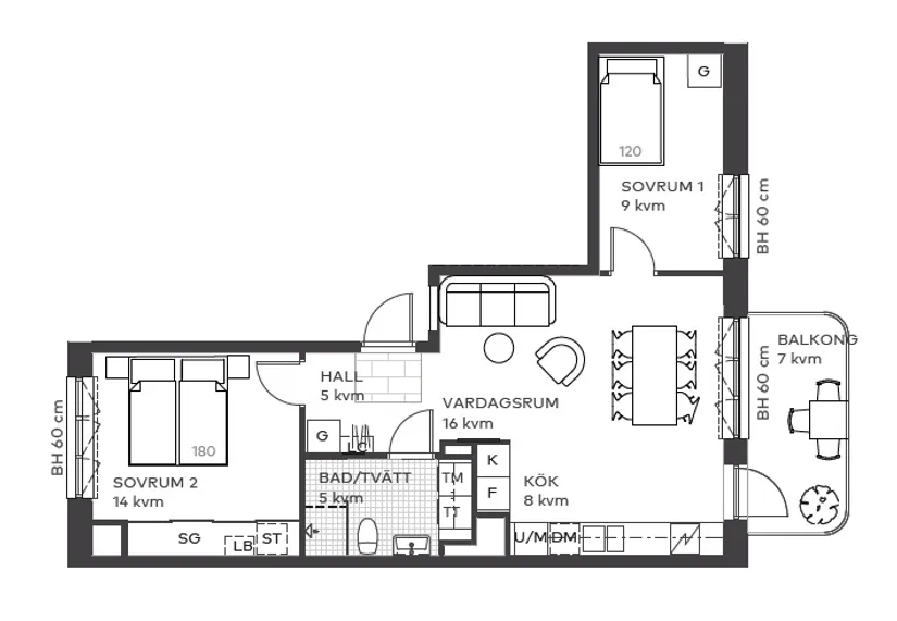 Bostadsrätt, Guldkällegatan 44, Kungsladugård, Göteborg