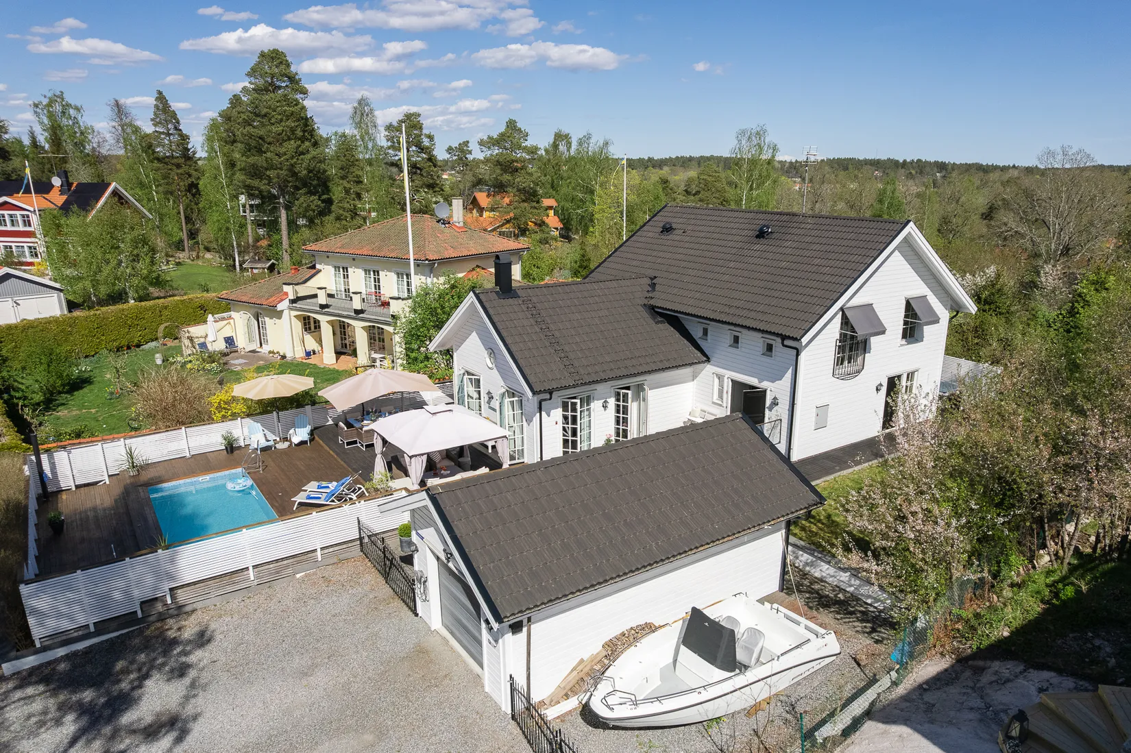 Villa, Rödbosundsvägen 33B, Margretelund, Österåker