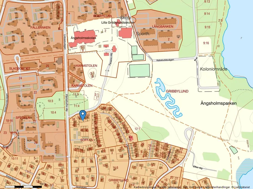 Villa, Radhus, Palmstruchs väg 64, Gribbylund, Täby