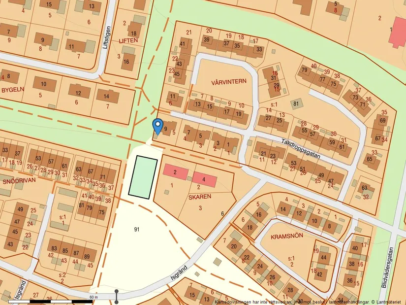 Villa, Takdroppsgatan 9, Morö Backe, Skellefteå