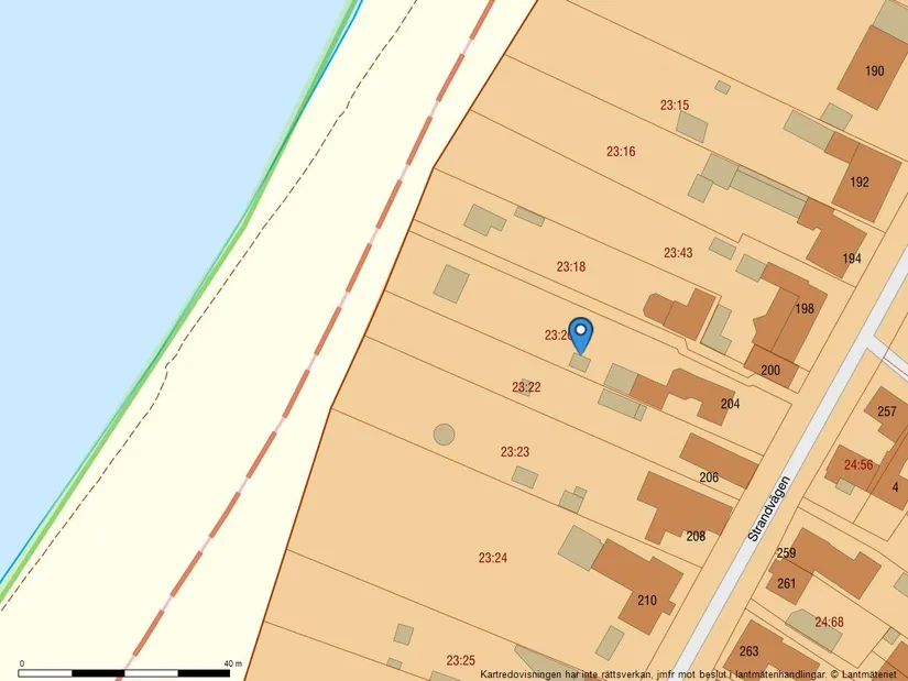 Villa, Strandvägen 204, Gamla delen, Lomma