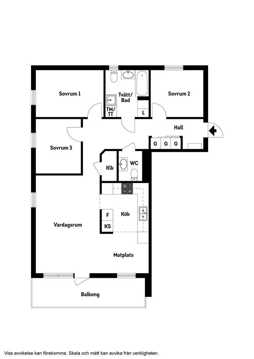 Bostadsrätt, Bruksvägen 3A, Surte, Ale