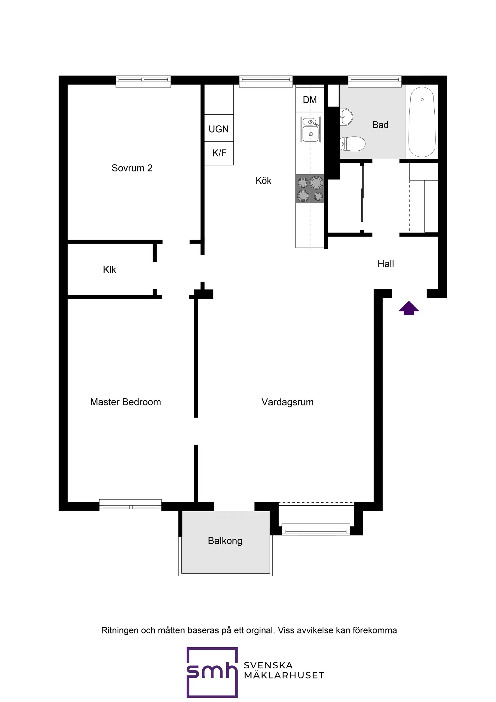 Bostadsrätt, Holbergsgatan 69, 2tr, Bromma / Blackeberg, Stockholm