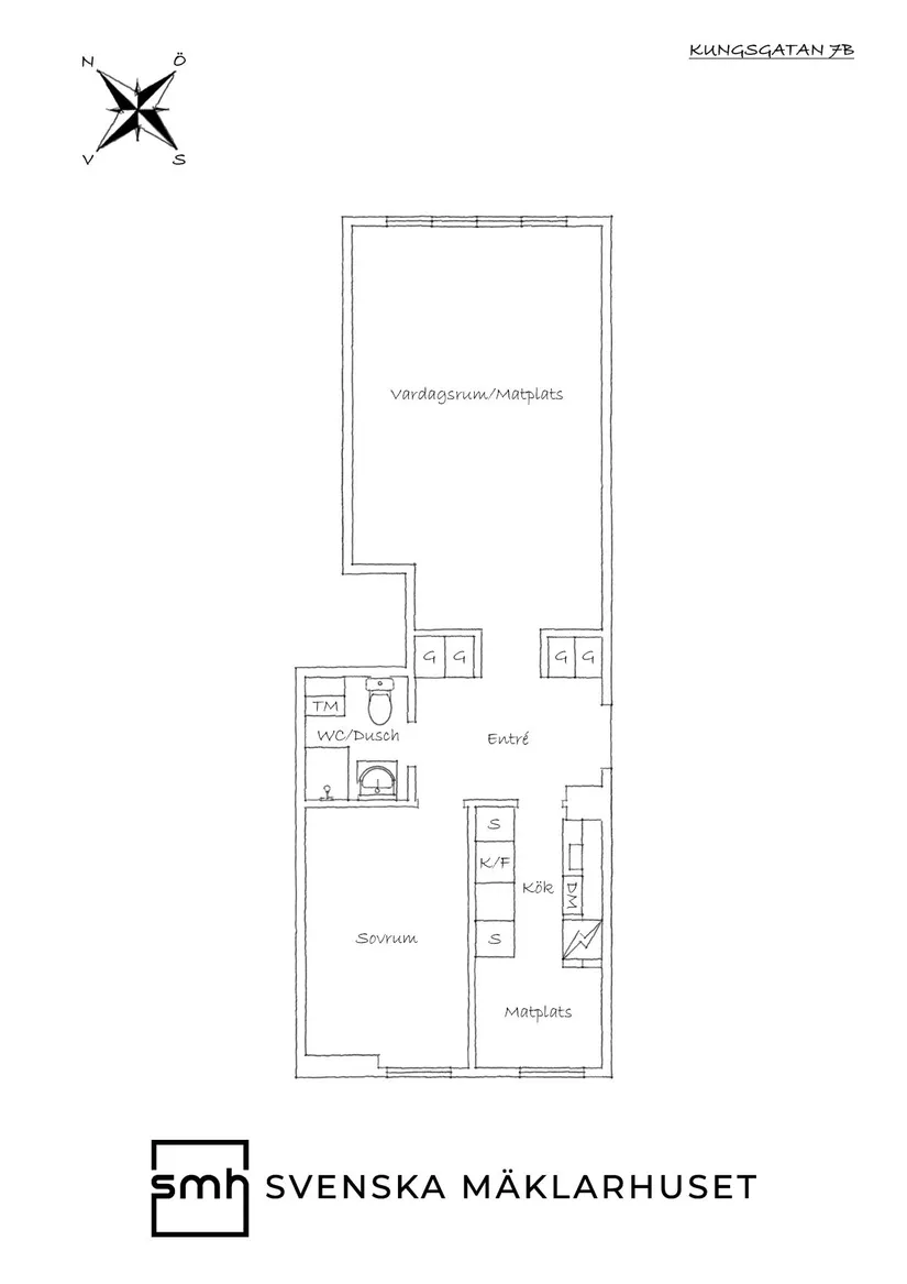 Bostadsrätt, Kungsgatan 7B, Inom Vallgraven - Kungshöjd, Göteborg