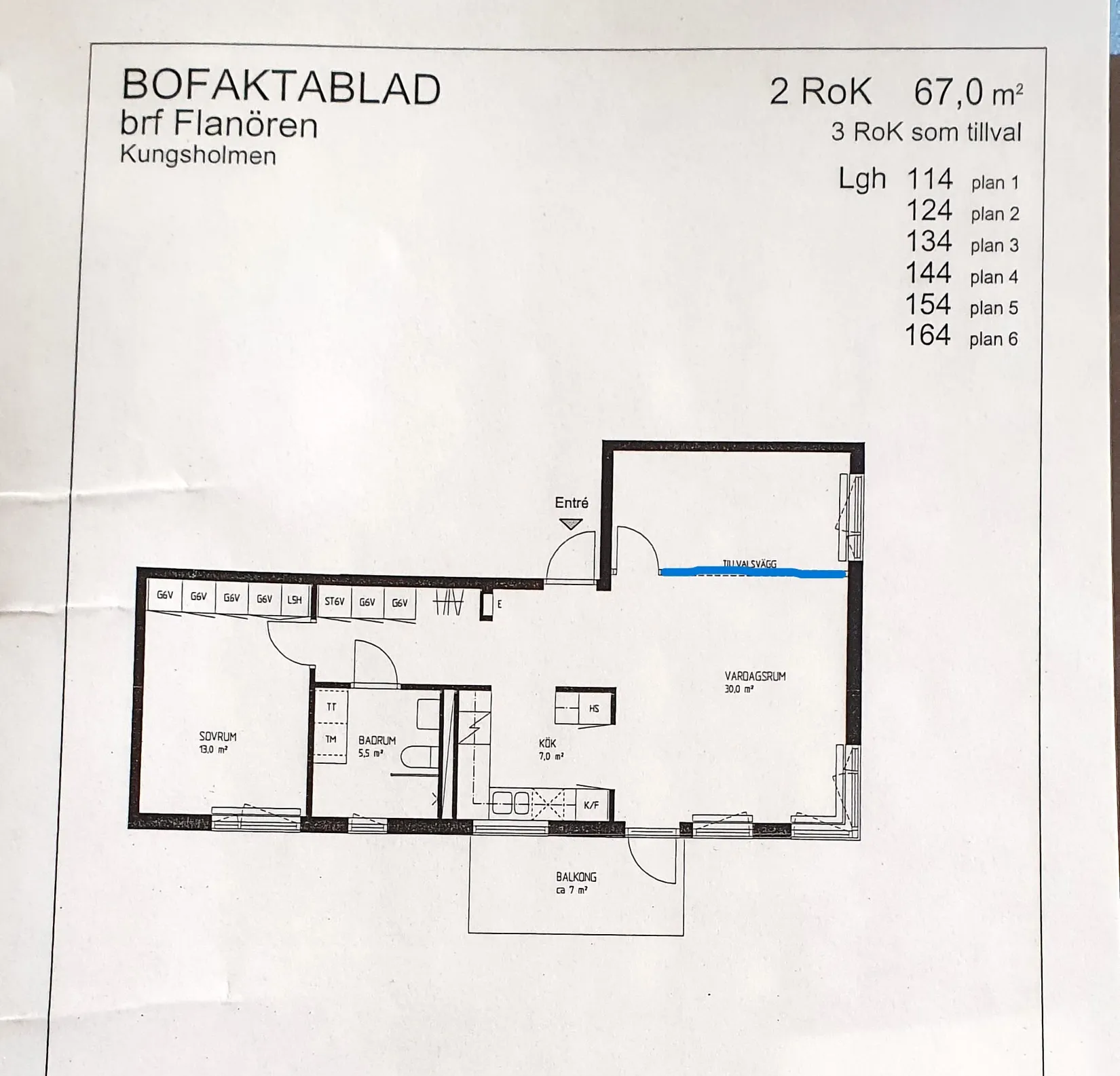 Bostadsrätt, Bågljusvägen 7, 3tr, Kungsholmen , Stockholm