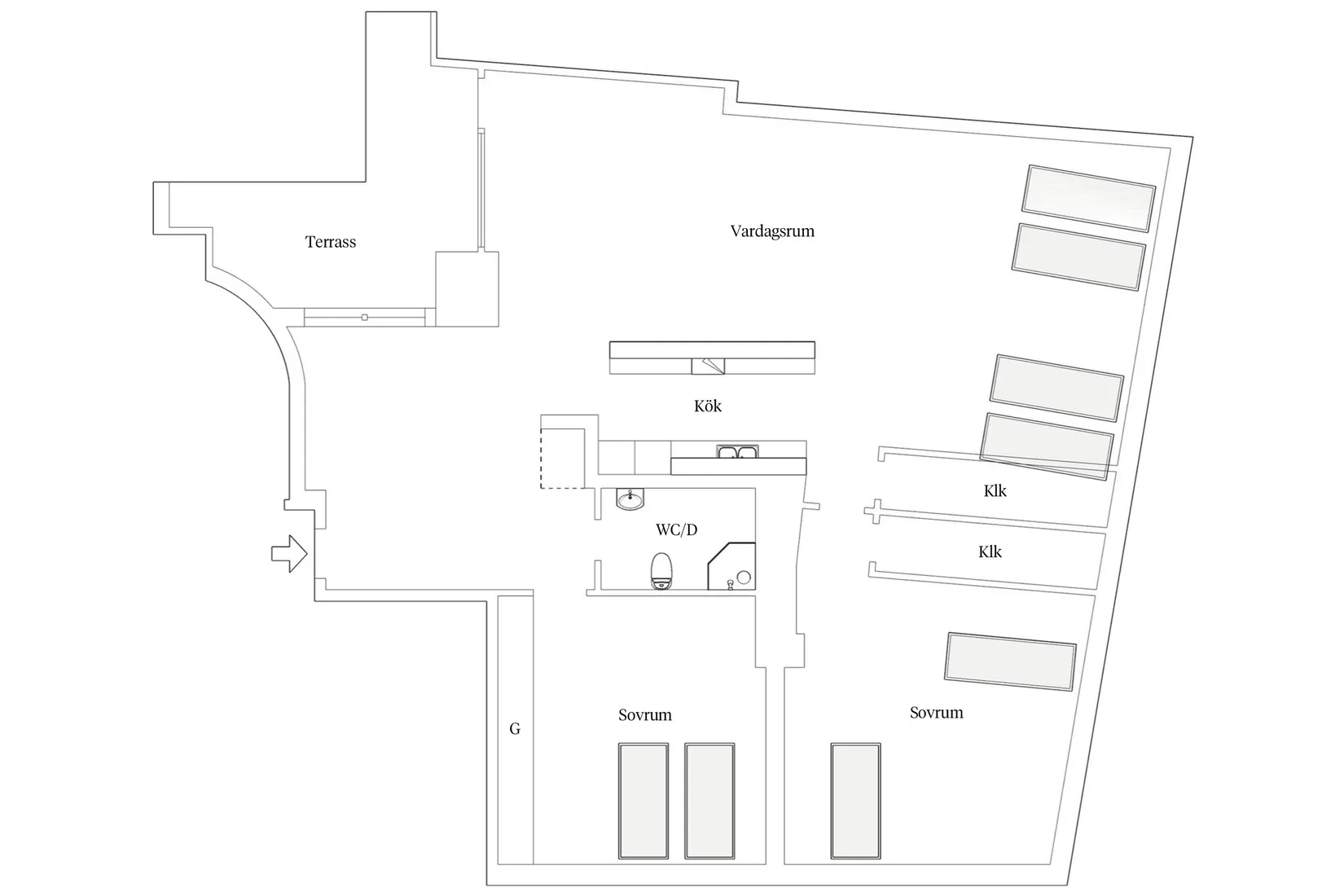 Bostadsrätt, Roslins väg 4, Ribersborg, Malmö