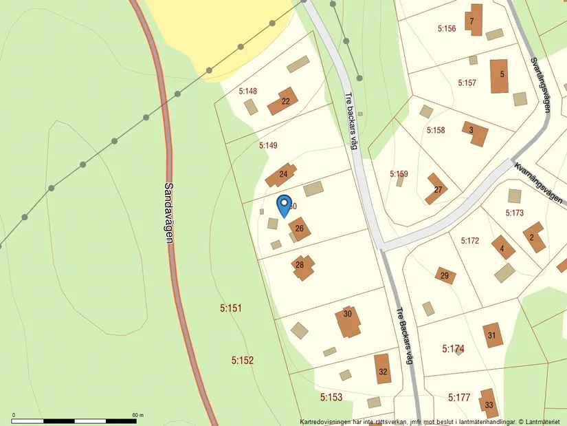 Fritidshus, Tre backars väg 26, Sanda, Strängnäs