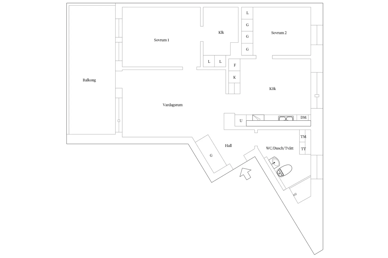 Bostadsrätt, Kung Oskars väg 45, Lund - Centrum, Lund