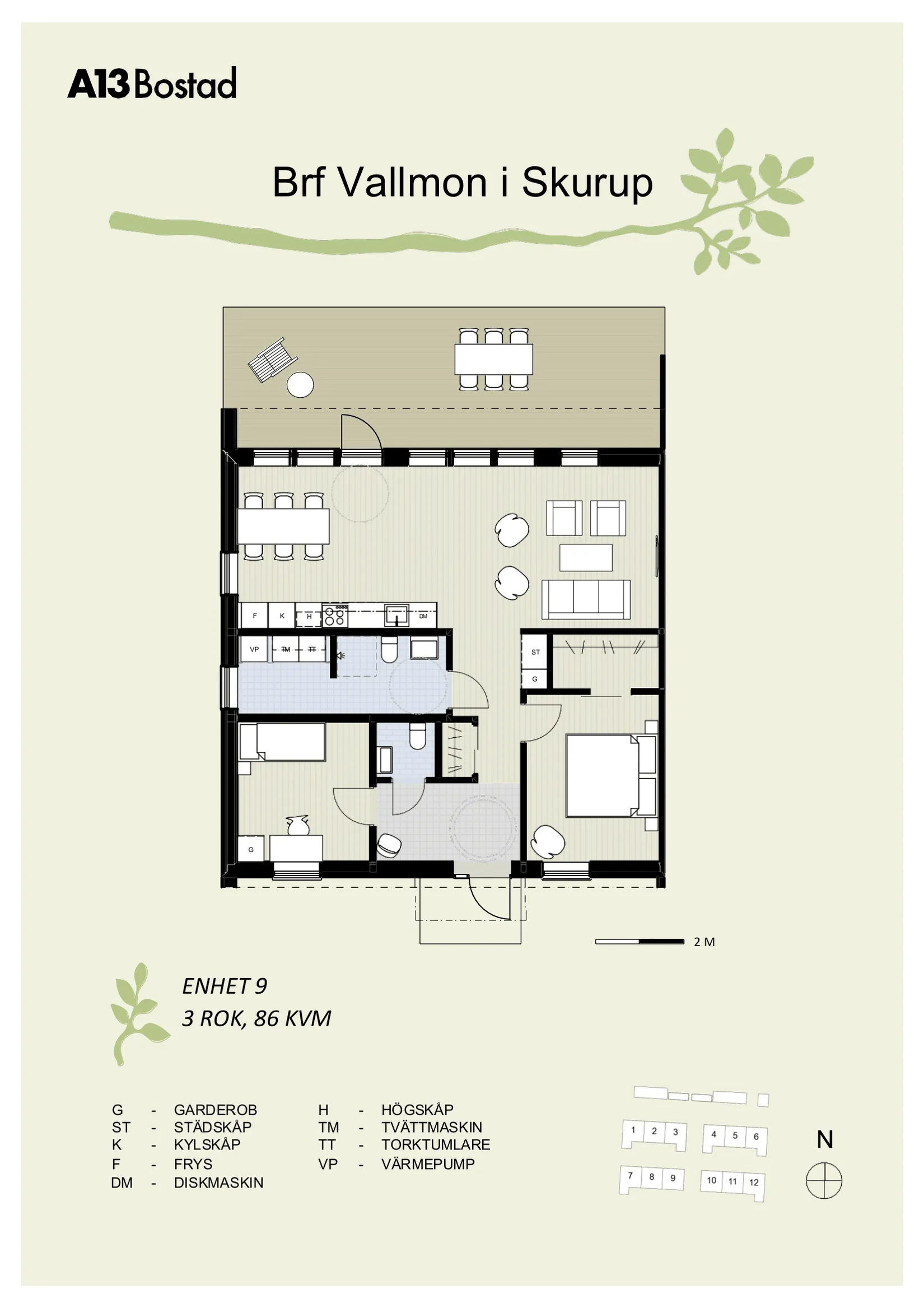 Bostadsrätt, Vallmon Skurup nr 9, Skurup Vallmon - Västeräng, Skurup