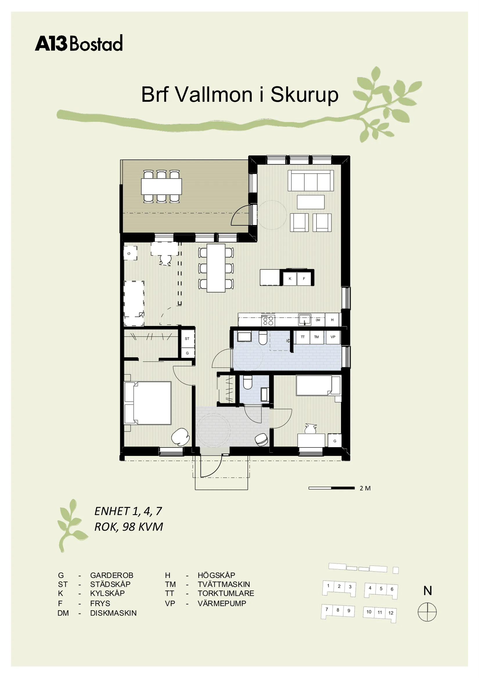 Bostadsrätt, Vallmon Skurup nr 1, Skurup Vallmon - Västeräng, Skurup