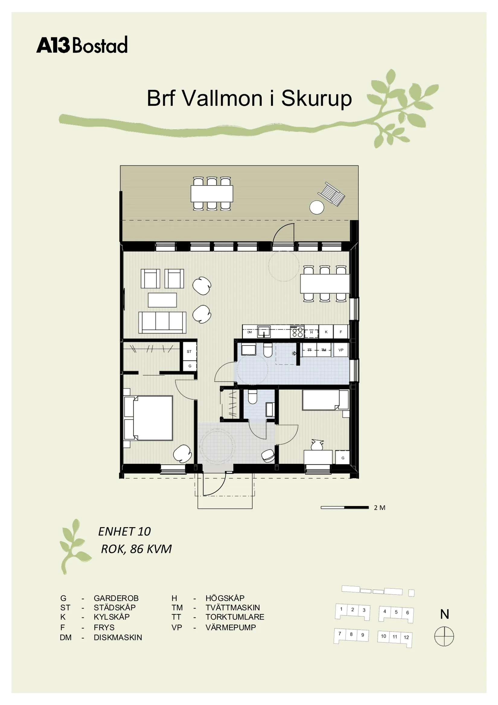 Bostadsrätt, Vallmon Skurup nr 10, Skurup Vallmon - Västeräng, Skurup