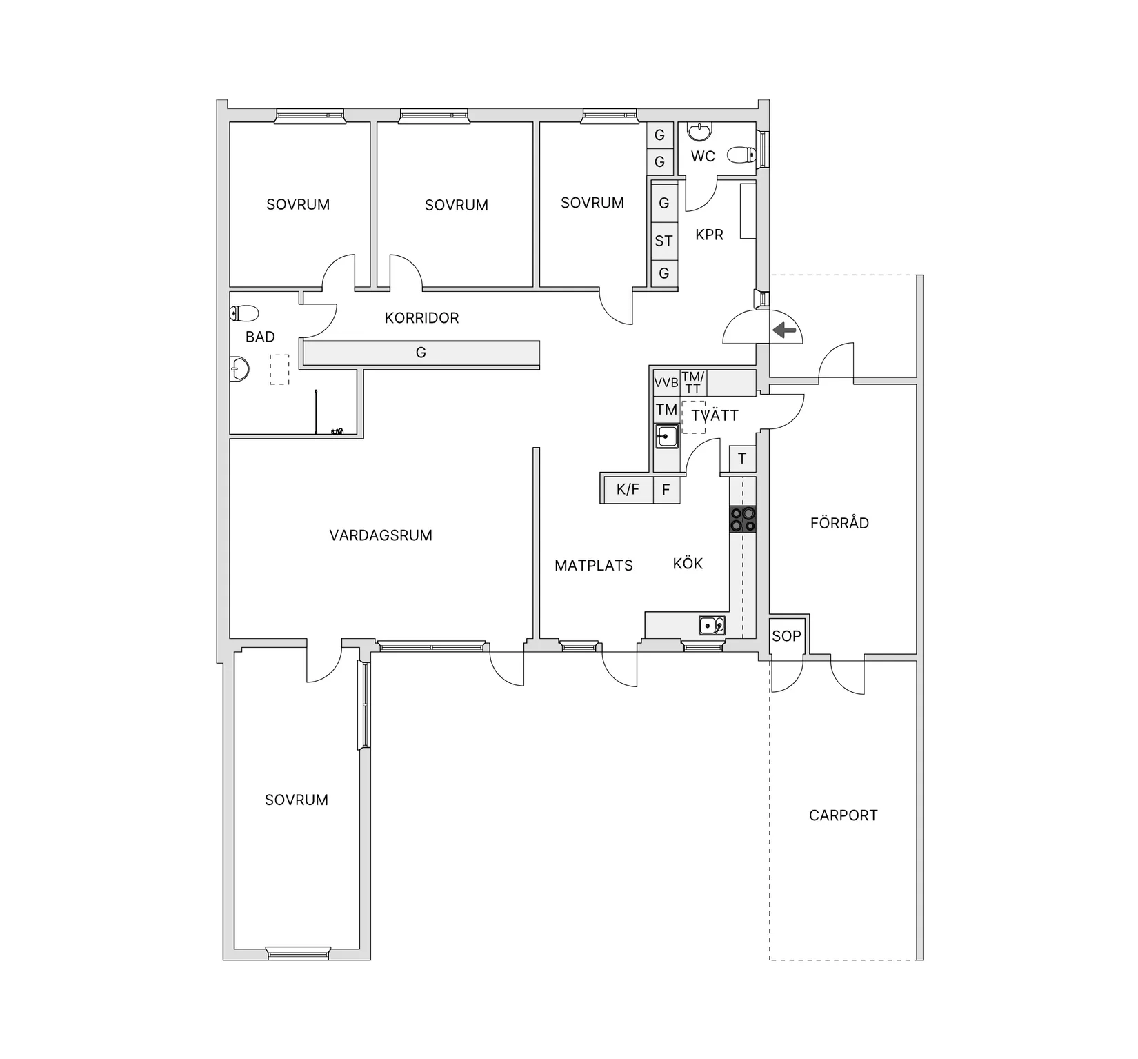 Villa, Radhus, Hjorthögagatan 5, Oxie, Malmö