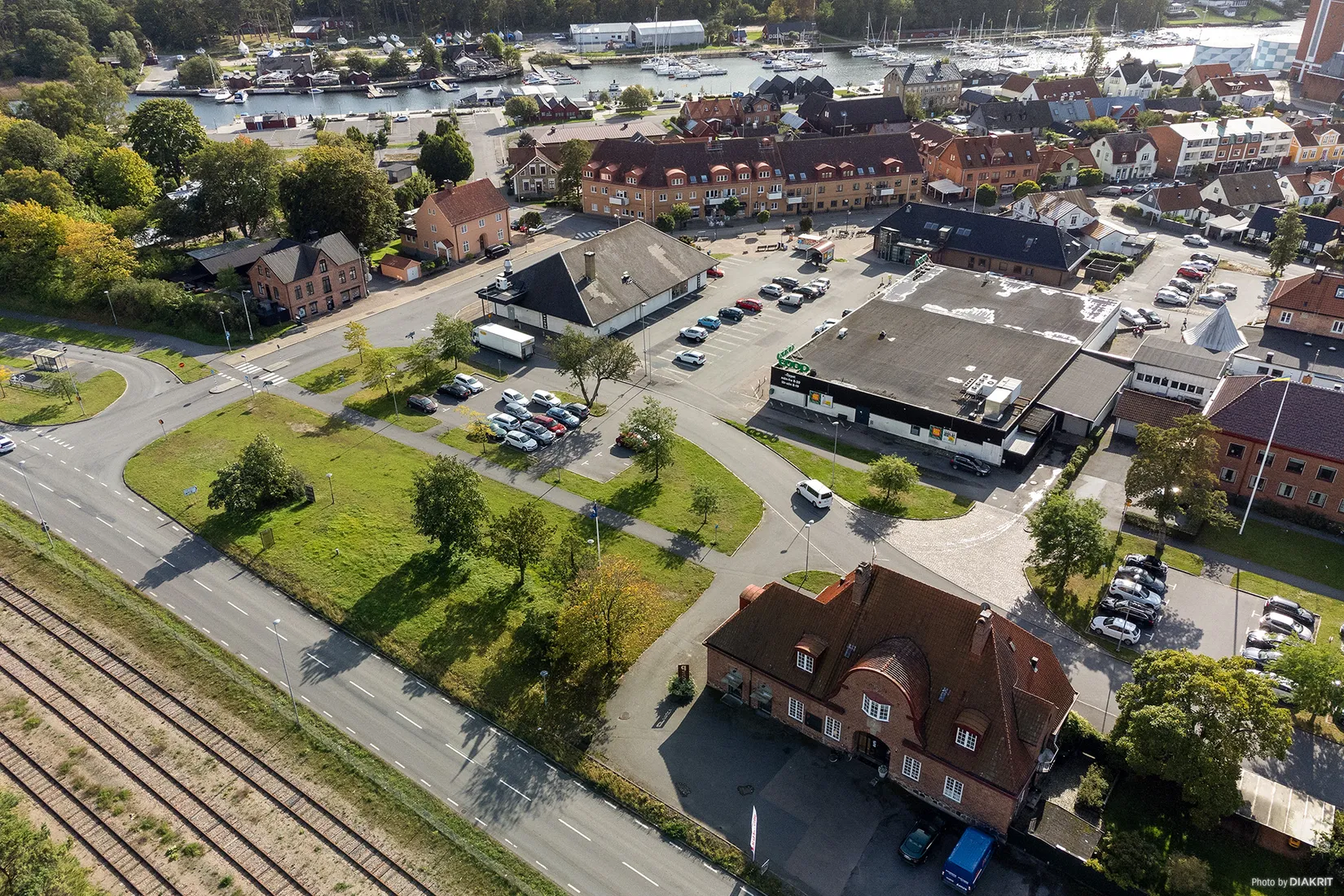 Villa, Järnvägsgatan 2D samt Järnvägsgatan 2C, Åhus, Kristianstad