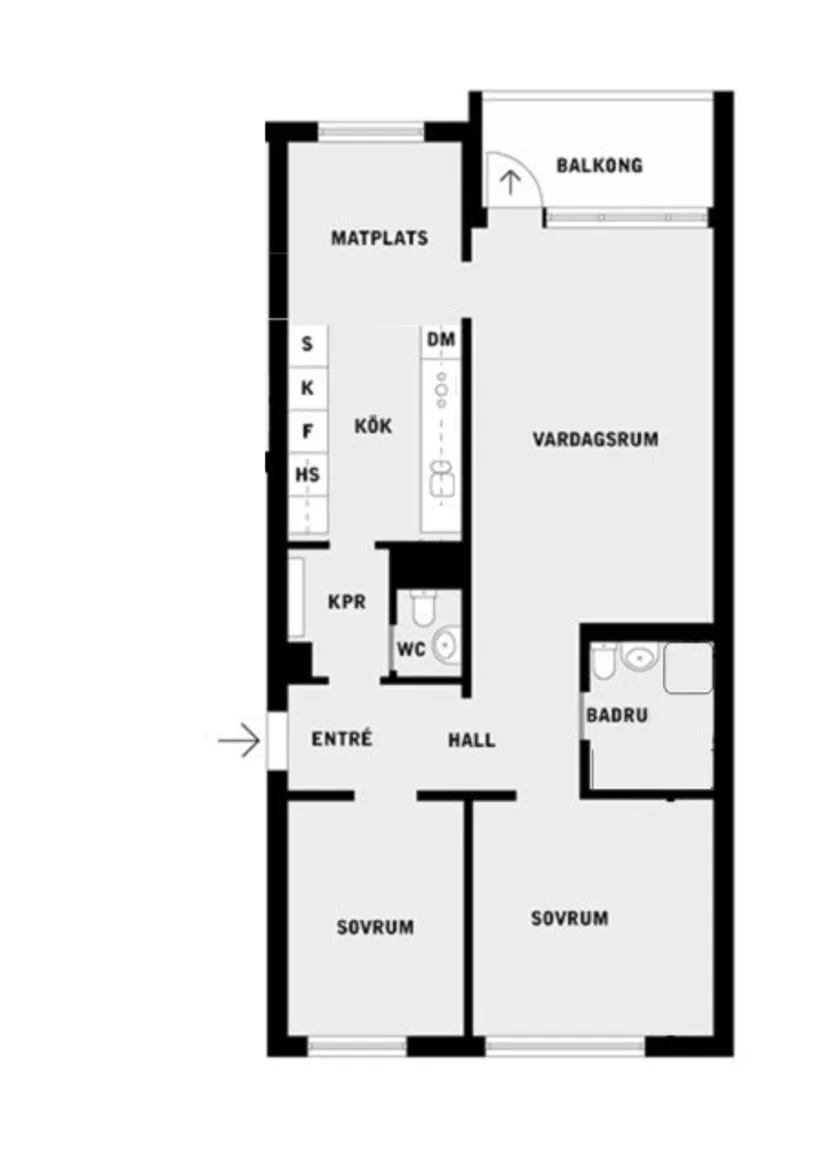 Bostadsrätt, Marknadsvägen 97, 3 tr, Täby Centrum, Täby