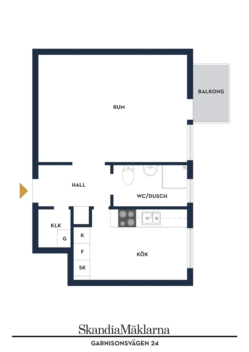 Bostadsrätt, Garnisonsvägen 24, Ekkällan, Linköping