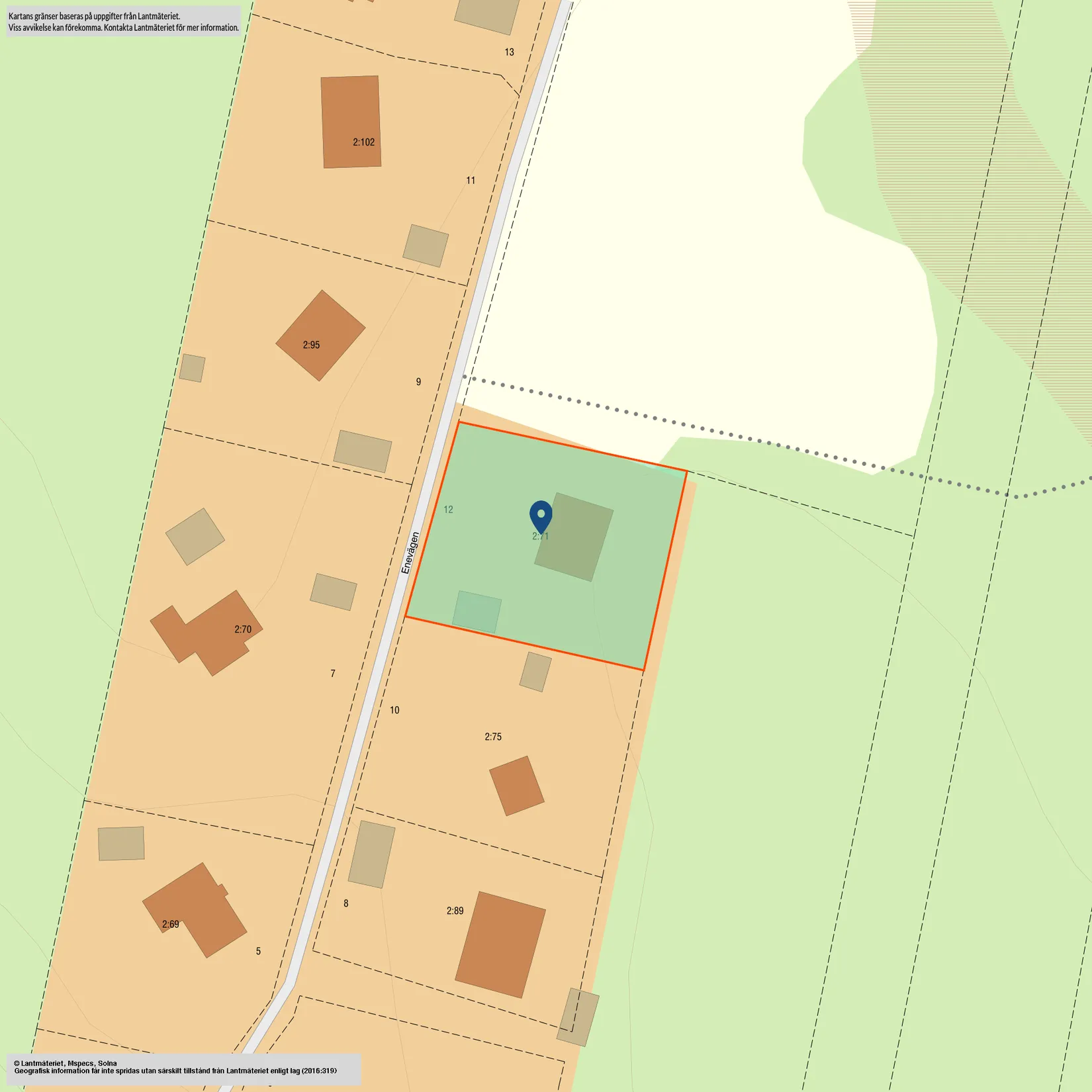 Villa, Enevägen 12, Kållered, Mölndal